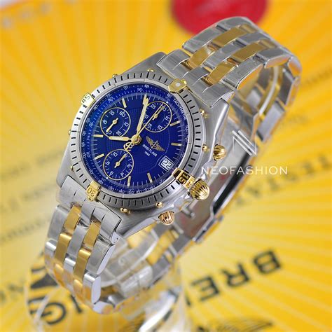 breitling chronomat blue gold steel d13048|Breitling Chronomat.